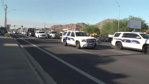 Black Lives Matter Protest at Phoenix, AZ Mega Church Trump Rally Video stock 135075114