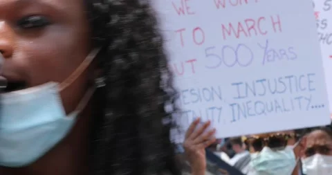 Black Lives Matter protest in Washington, DC Stock Footage 132083045
