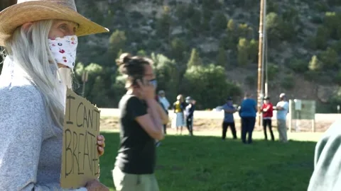 Black Lives Matter Protester Video stock 132623697
