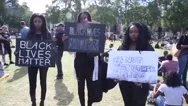 Black Lives Matter Protesters Gather In Westminster Stock Footage