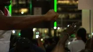 Black Lives Matter Protests In Dallas At Night George Floyd Stock Footage