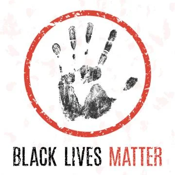 Black lives matter Social problems of humanity Stock Illustration