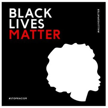 Black lives matter vector illustration. Typographic Black Lives Matter poster Stock Illustration