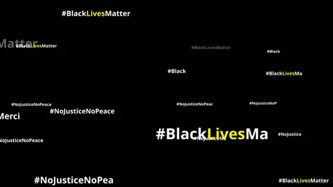 Black Lives Matter word Cloud 3d text 스톡 동영상 134560312
