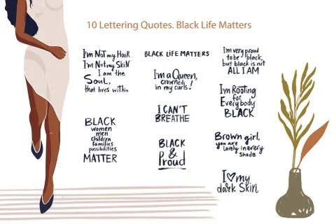 Black lives matters. Stock Illustration