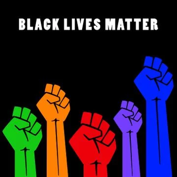 Black lives matters Stock Illustration