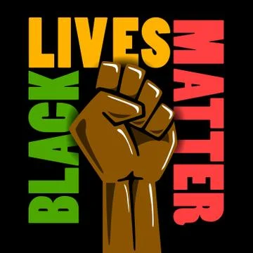 Black lives matters Stock Illustration