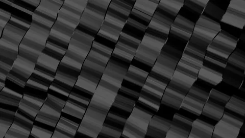 Black loop low poly background. abstract animation. 3d render Stock Footage 139504772