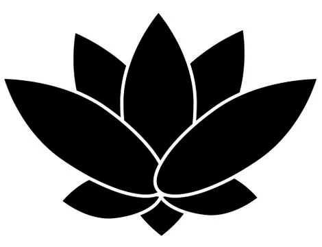 Black lotus Stock Illustration