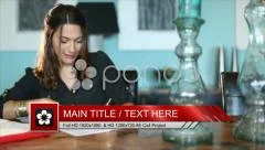 Black Lower Third Stock After Effects