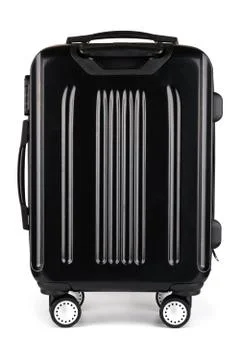 Black luggage isolate on white background 写真素材