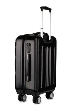 Black luggage isolate on white background Stock Photos