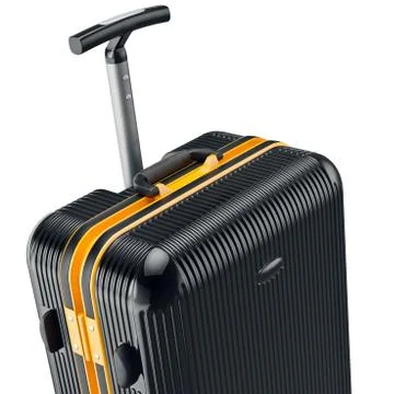 Black luggage, zoomed view Stock-Illustration