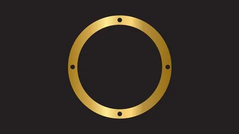 Black luxury abstract background with circle line Stock Illustration