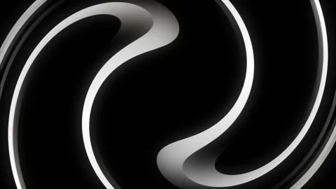 Black luxury elegant background with circular shapes and light curved lines. Stock Footage 254071812