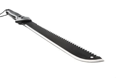 Black machete isolated on white background Stock Photos