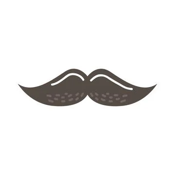 Black macho mustache Stock Illustration