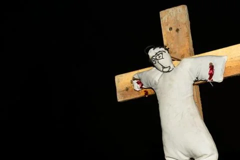 Black magic and doll Foto stock