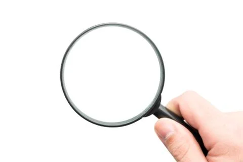 Black magnifier 스톡 사진