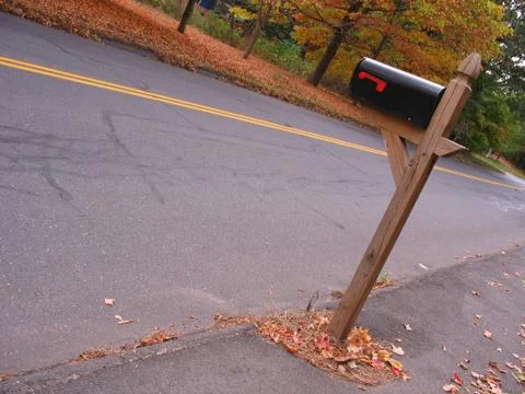 Black mailbox Stock Photos