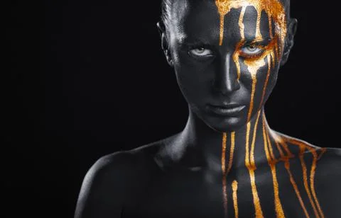 Black makeup Stock Photos