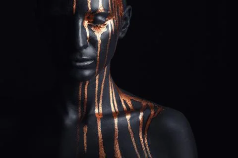 Black makeup Stock Photos