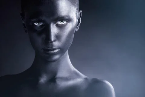 Black makeup Stock Photos