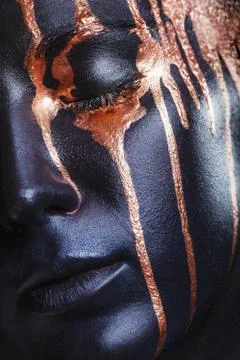 Black makeup Foto stock