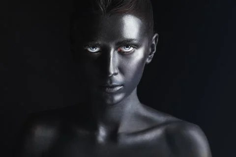 Black makeup Foto stock