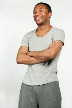 Black Male Workout Ready Stock Photos