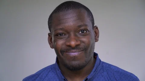 Black Man Admiration Face Close Up Stock Footage 91980433