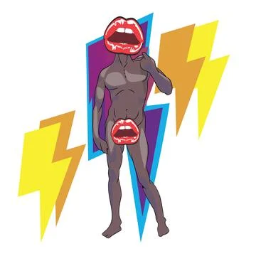 Black man Stock Illustration