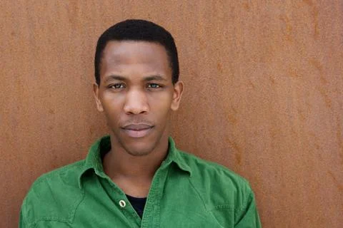 Black man with serious expression Stock Photos