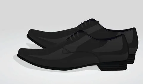 Black man shoes Stock Illustration