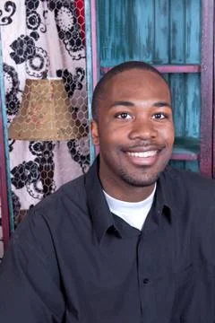 Black man smiling Stock Photos