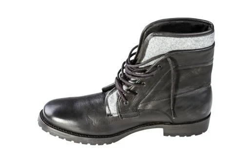 Black man's boot Stock Photos