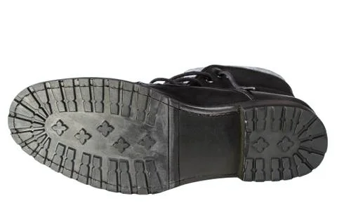 Black man's boot Stock Photos