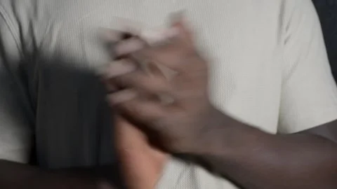 A black man's hands clapping Stock Footage 277436381