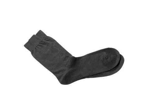 Black man's sock on a white background. Stock Photos
