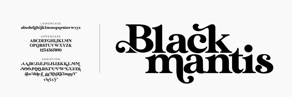 BLACK MANTIS Stock Illustration