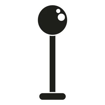 Black map location pin marker symbol icon Illustrazione stock