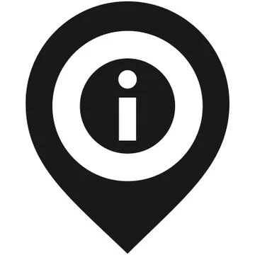 Black map pin, Stock Illustration