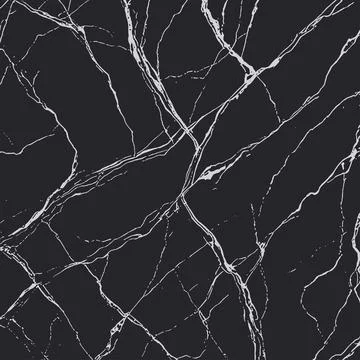 Black marble cracks background, stone texture. Vector Stock Illustration