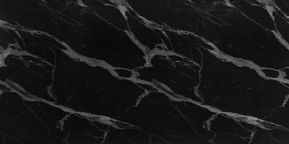 Black marble natural pattern for background, abstract black and white, granite Foto stock