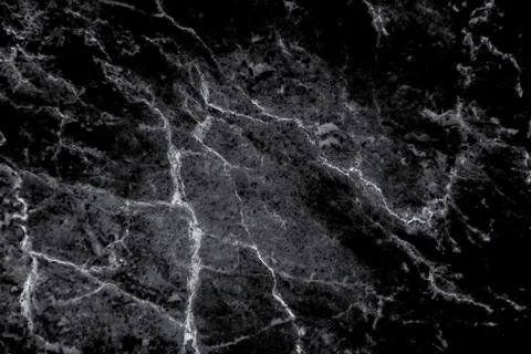 Black marble patterned texture background, Detailed genuine marble from nature. Stock Photos