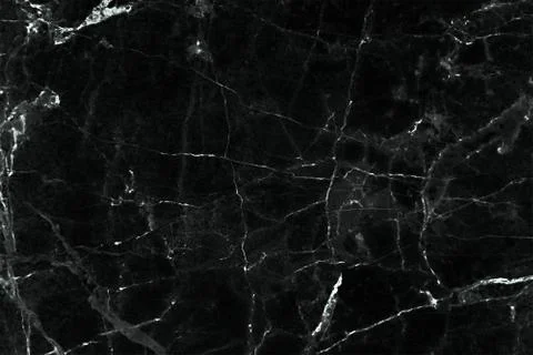 Black marble patterned texture background, Detailed genuine marble from nature. Stock Photos
