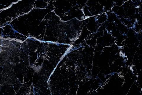 Black marble patterned texture background, Detailed genuine marble from nature. Stock Photos