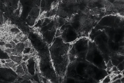 Black marble patterned texture background, Detailed genuine marble from nature. Stock Photos