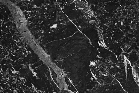 Black marble patterned texture background, Detailed genuine marble from nature. Stock Photos