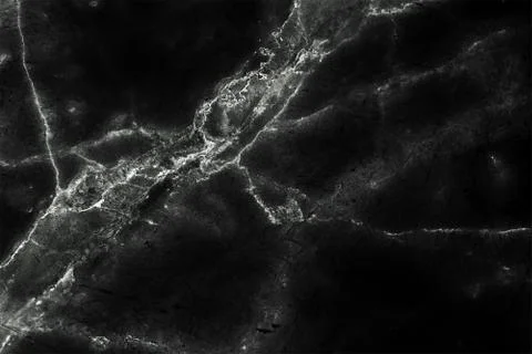 Black marble patterned texture background, Detailed genuine marble from nature. Stock Photos